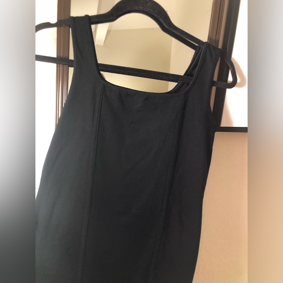 Black sexy fitted mini dress from Wild Fable size L, 15 Inches PTP, 26 inch long - Picture 2 of 4